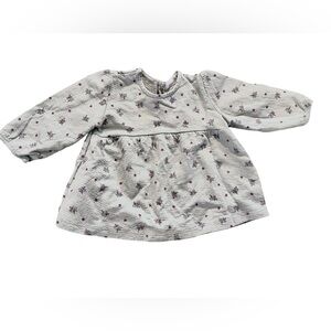 Zara Kids Dress - Blue/grey dress with purple flowers